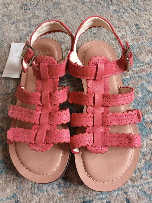 Кожени сандали Clarks, 31 номер