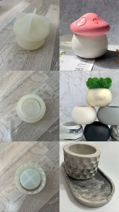 Силиконовые формы для гипса/свечей, молды