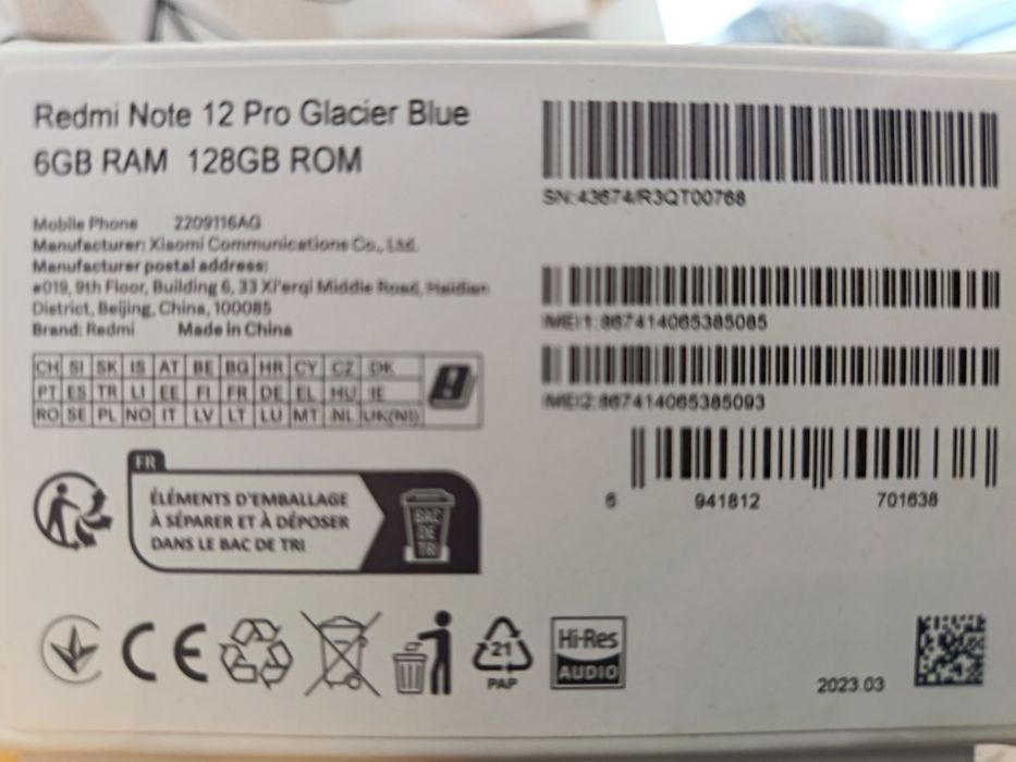 Redmi note 12 pro