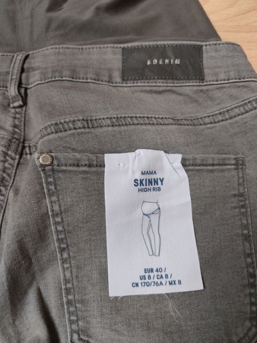 Нови сиви дънки за бременни  H&M, размер М
