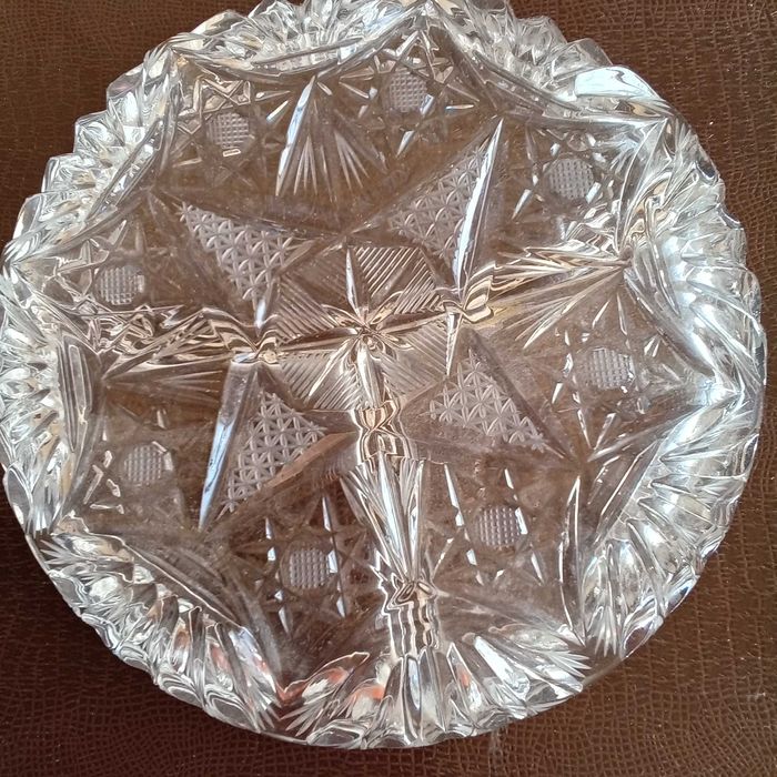 Ордевър от кристално стъкло, Чехословакия, 1980 г