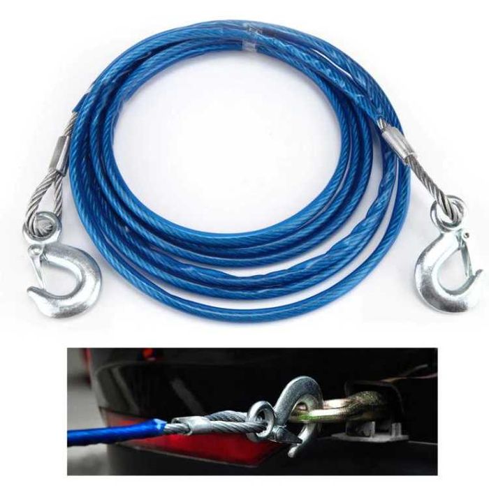 Cablu tractare remorcare otel  10mm x 4M capacitate 3 tone