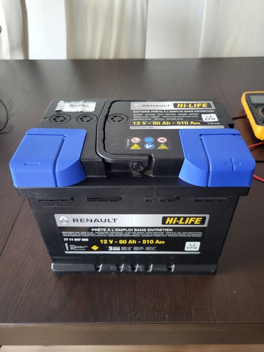 Baterie auto renault 12V 60Ah 510A EN  hi-life L2 EFB AGM start stop