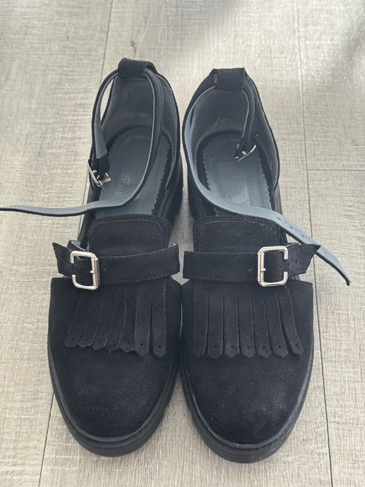 Pantofi casual piele intoarsa