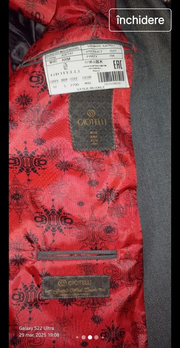 Costum Gioteli si 1 camasa Zara Man