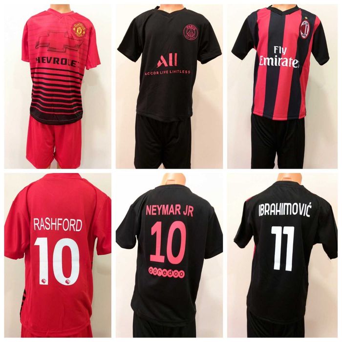 Детски къси футболни екипи 12 модела