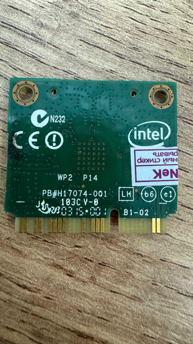 Сетевая карта, адаптер Wi-Fi Bluetooth Intel DualBand Wireless-AC 7260