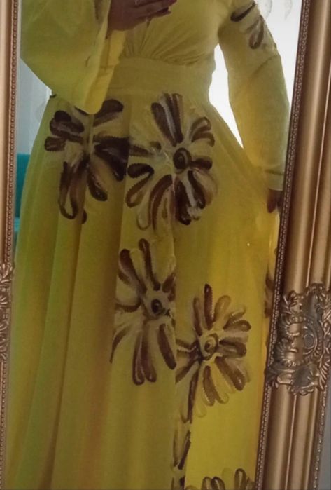 Rochie galbena superba facuta la comanda
