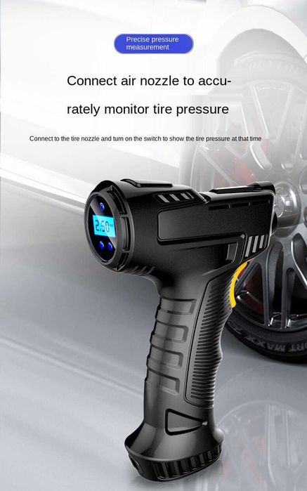 Акумулаторна помпа за гуми STELS RS-90 – 120W, LCD, 2000 mAh