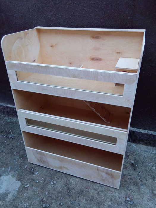 Клетка витрина 3 яруса большая для морских свинок