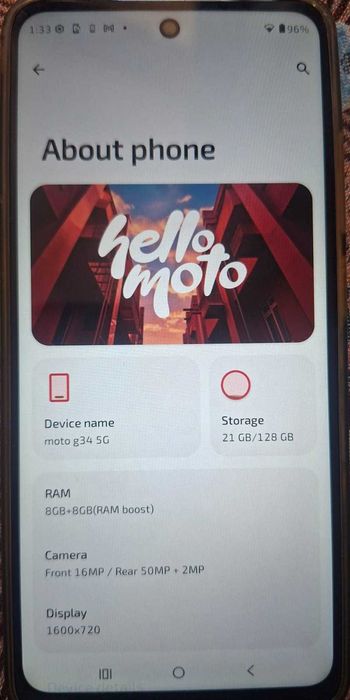 Mobile moto g34 5g