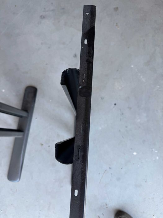 picioare birou metalice negre