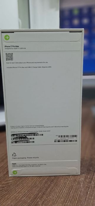 Iphone 17 Pro max 256 gb orange