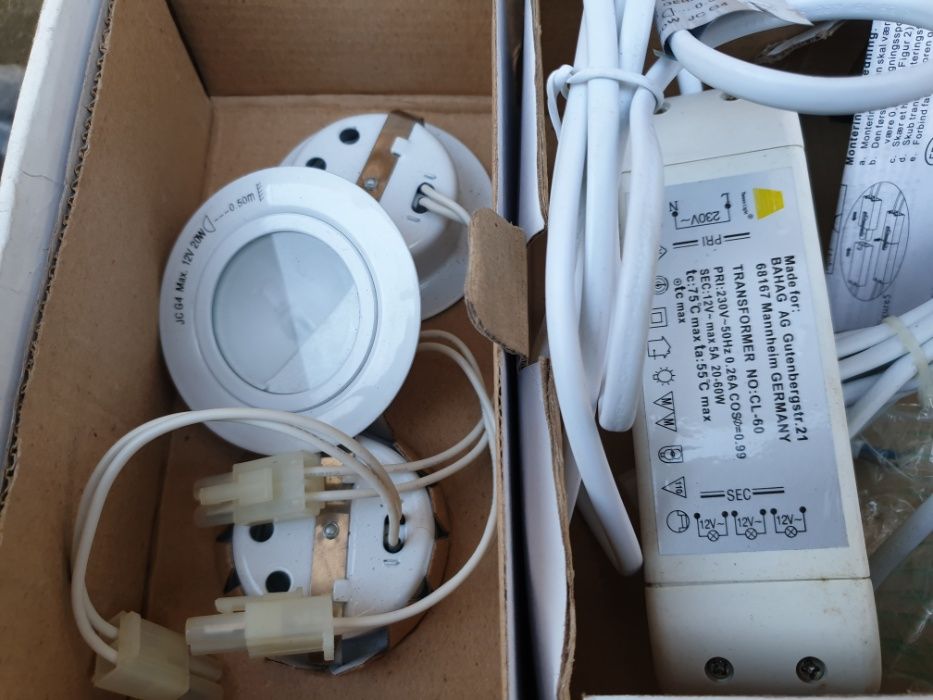 kit halogen / Spot IP65 alb cald 35W alb