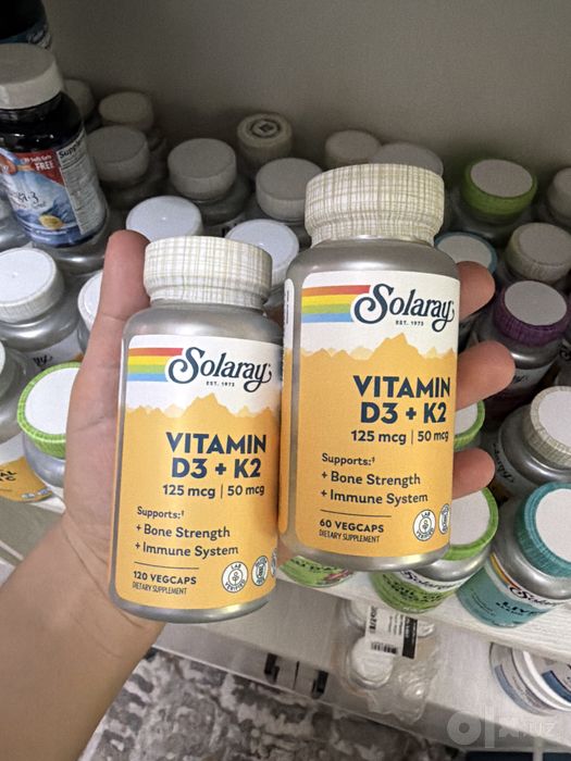 Solaray vitamin  d3k2 5000doza / соларай д3+к2 5000 доза