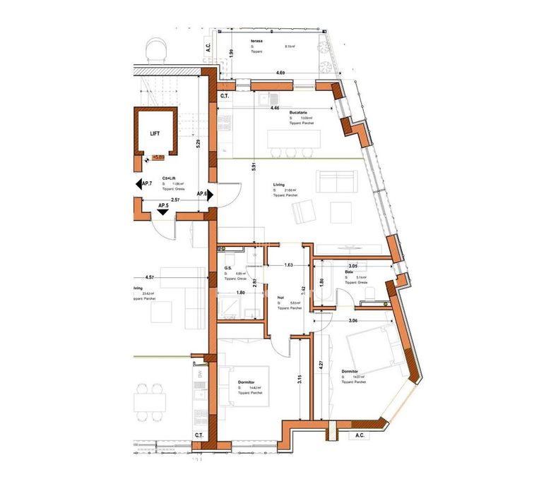 3 camere Tineretului | Penthouse | Parcare | Comision 0 | Metrou | Cen — fotografia 1
