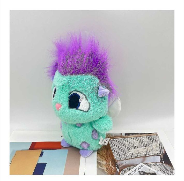 Плюшена играчка, longziming, зелено/лилаво