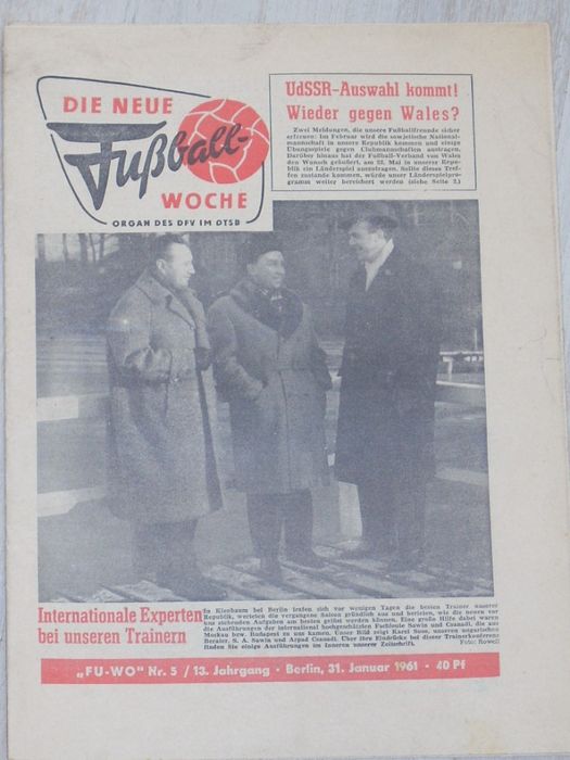 Оригинални стари футболни вестници от Германия от 1960, 1961, 1965