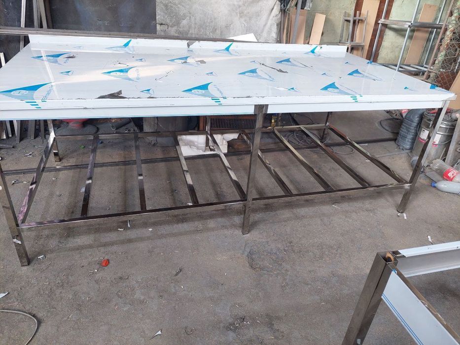 Нержавейка стол посуда мойка стилаж