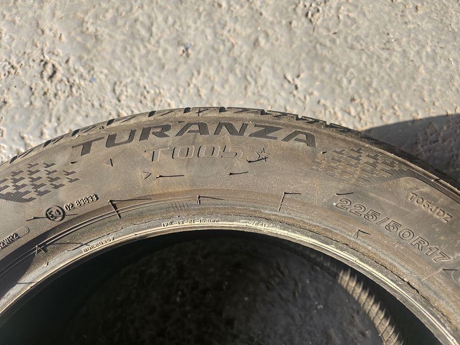 1x 225 50 17 vara bridgestone