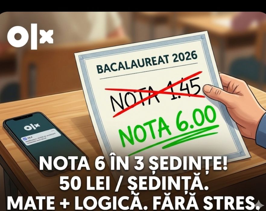 Matematica sau Logica Bac in minim nota 6