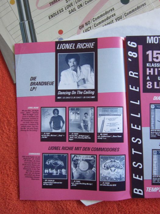 vinil The Commodores Great Love by Lionel Richie,Germany 1986