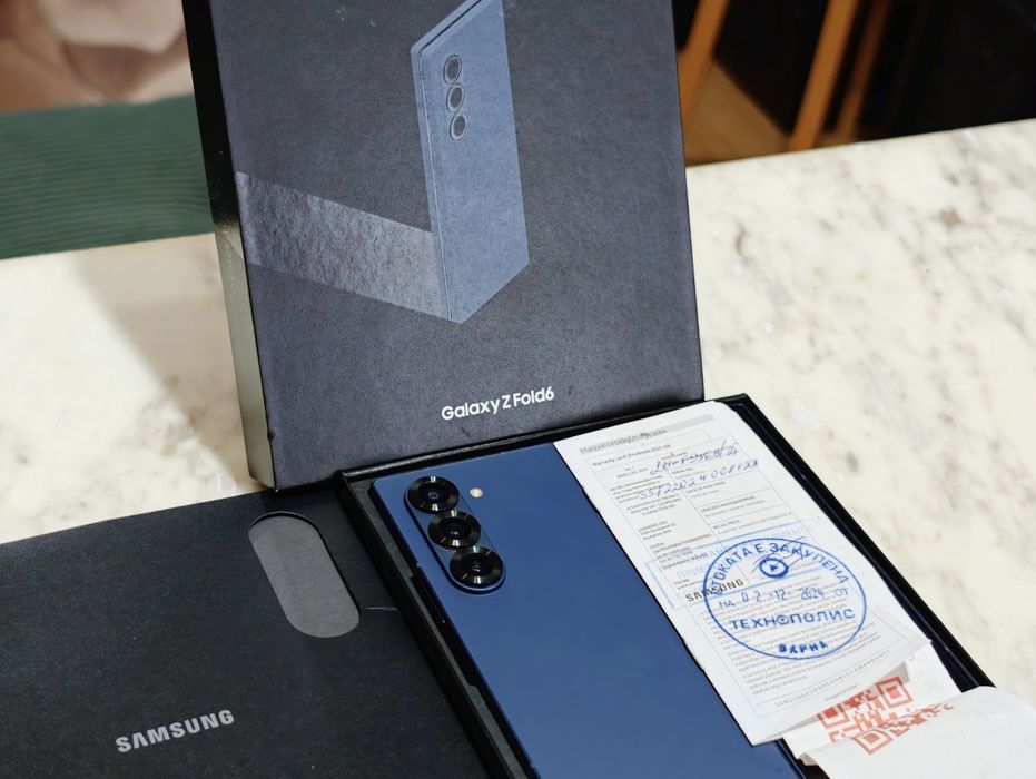 Samsung Galaxy Z Fold 6 Navy 512/12gb! Нов ! Гаранция Технополис!