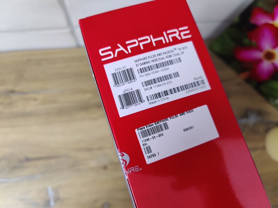 Sapphire pulse 9070xt 16gb radeon placa gaming video