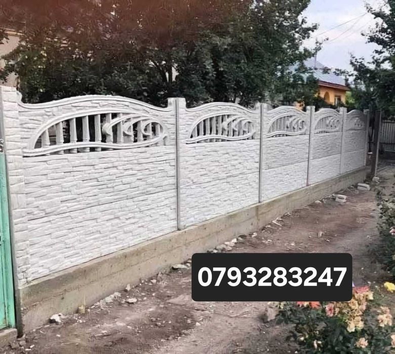 placi gard beton / Garduri din placi de beton