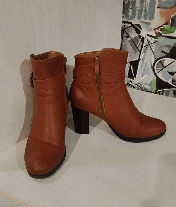 Сапоги зимние, натуральные, укороченные