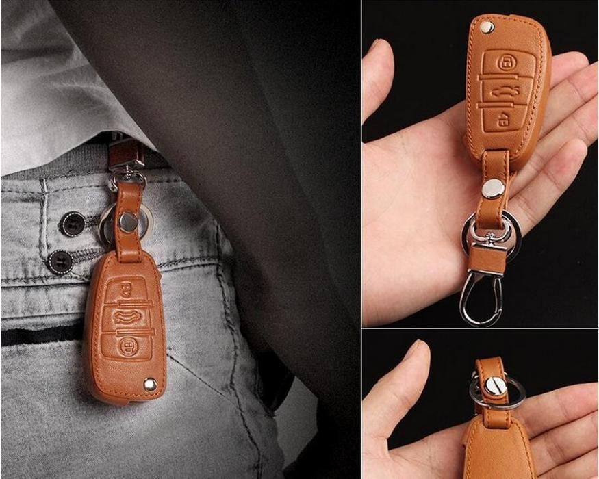 Husa piele pentru cheie Audi A3,A4 B7,A5, A6 4F, A8,Q3,Q5,Q7