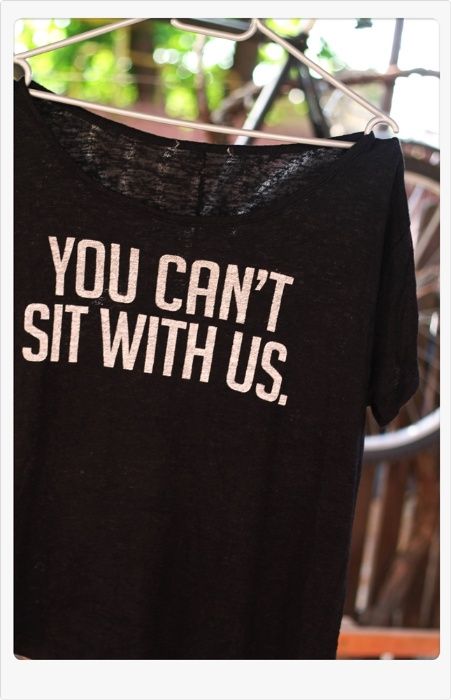 Tricou "You Can `t Sit With Us" Rock Punk Goth