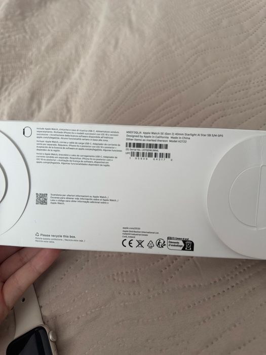 Apple Watch Se (gen2) 40mm starlight ai star sb s/m GPS