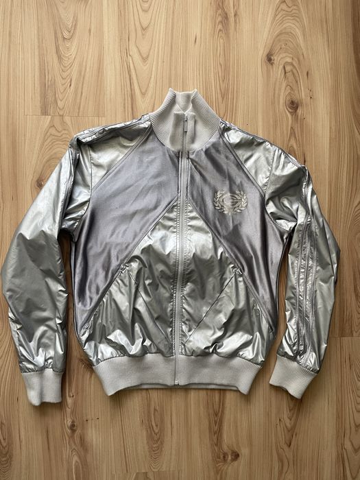 Adidas CG Carlo Gruber Silver Track Shell Jacket Vintage L/мъжки суичър L