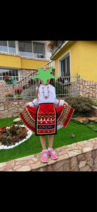 Детска вълнена носия+кожени цървули