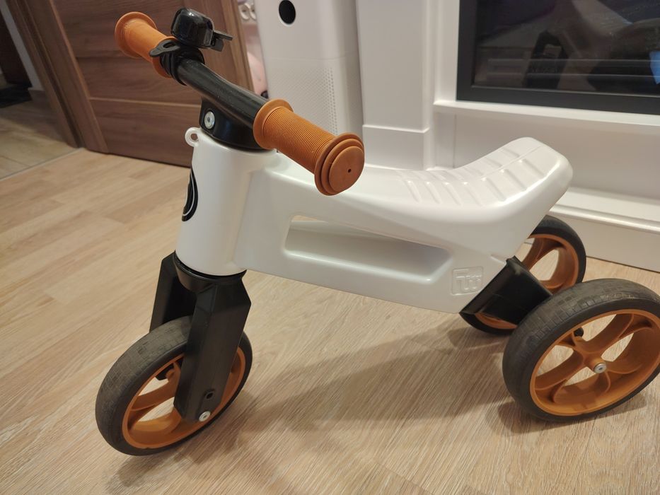 Bicicleta fara pedale alba