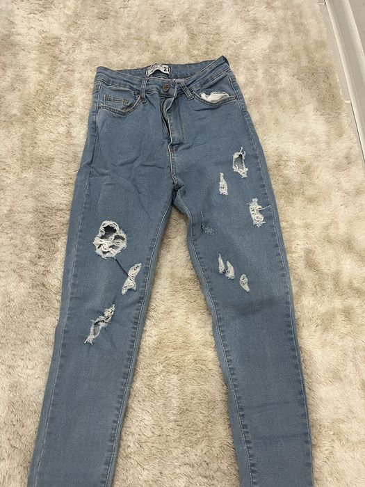 Дамски сини дънки