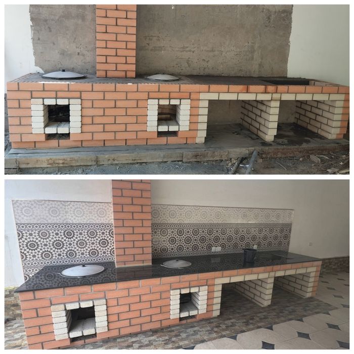 летняя кухня камин очаг барбекю