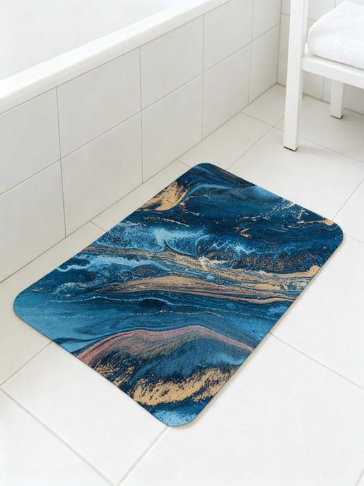 Covoras de baie antiderapant absorbant cu uscare rapida 80x50 cm