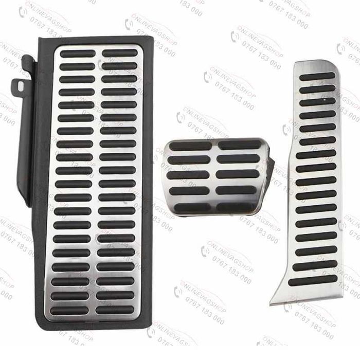 Set pedale inox cutie DSG sau manuala VW Passat B6,B7, CC, Tiguan, Golf 5, Golf 6, Eos, Scirocco, Skoda octavia 2, Seat Leon 1P