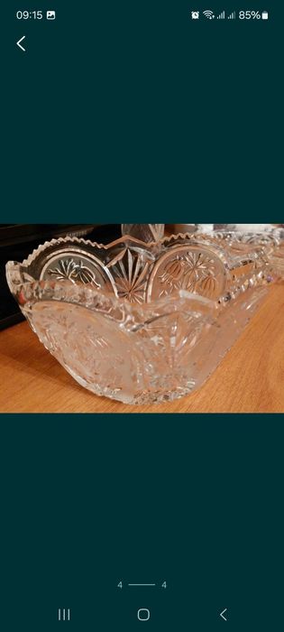 Салатница хрустальная