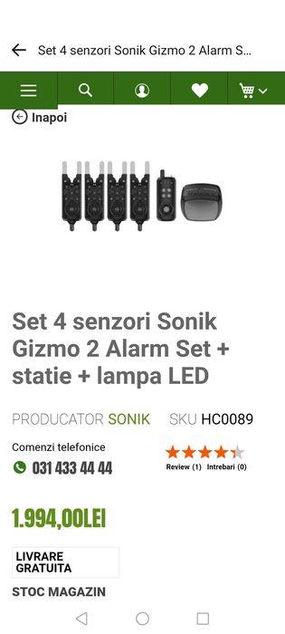 Avertizori SonikGizmo2,4+1+bivy light