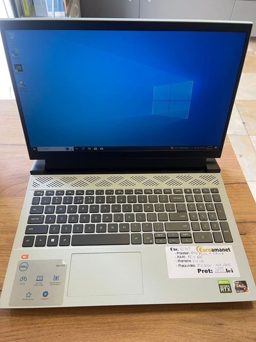 Laptop Gaming DELL G15, Ryzen 7,SSD 500GB,RTX 3050 - 4GB -A-