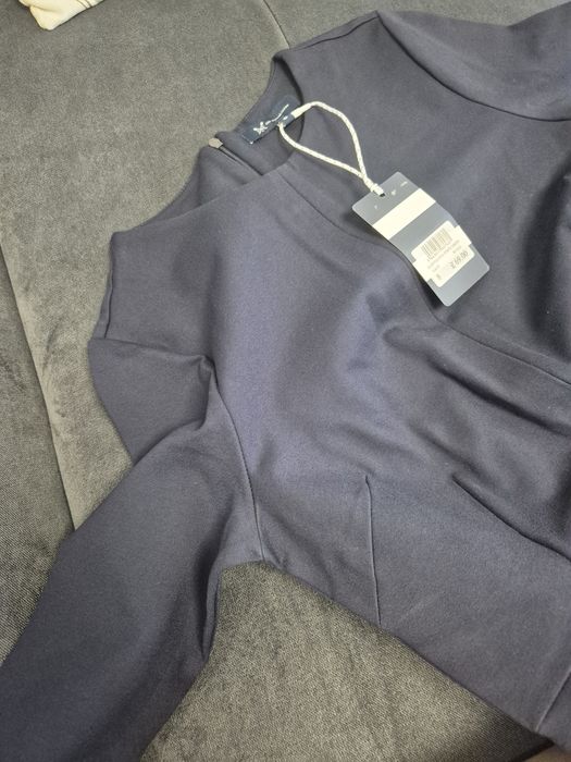 Рокля с дълъг ръкав, синя, марка CREW CLOTHING COMPANY