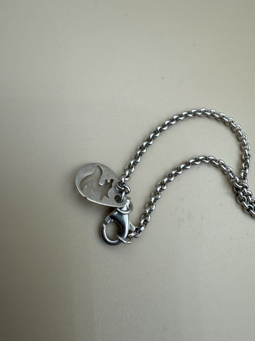 Lant din  argint si  pandantiv piatra albastra