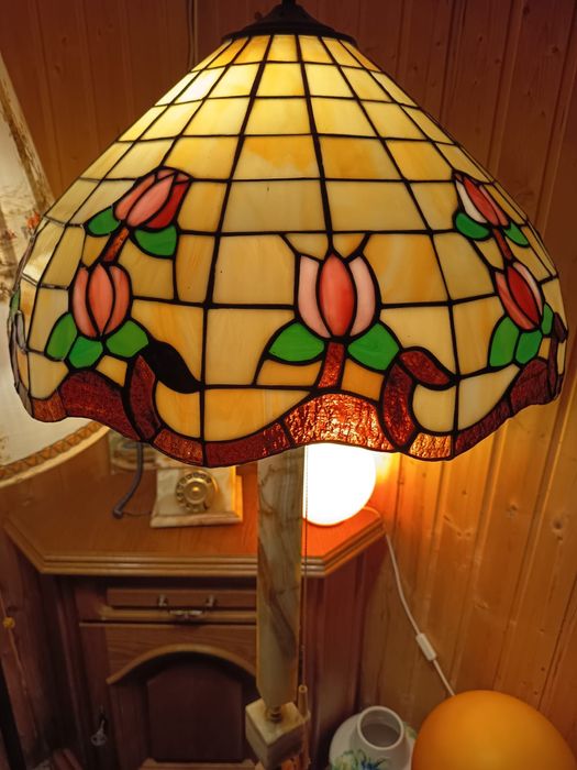 Lampadar abajur Tiffany,picior onix