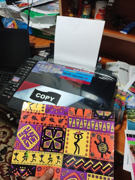 Epson 210 Kopiyli Karopka dakument rangliprint ishga tayyor dyuzi 100%