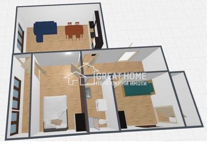 !!!Под наем!!! 3- стаен апартамент!!!