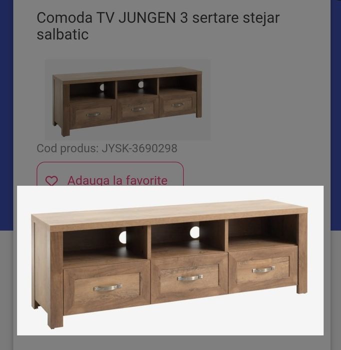 Vand șifonier, comoda tv si bufet Jysk
