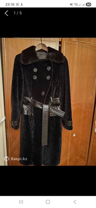 Манто, воротник норка